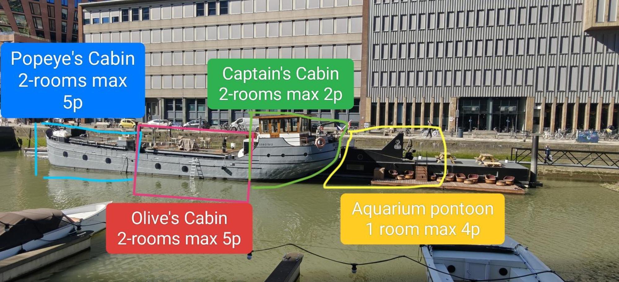 De Coaster & Aquarium Ponton Hotel Rotterdam Ngoại thất bức ảnh